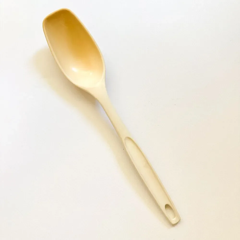 Vintage Foley Spoon Beige Nylon Kitchen Utensil Good No Melt Marks